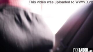 Stranded blonde MILF hitchhikes and fucks big dick stud outdoors - 5 image