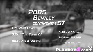 Amazing petite MILF babes passion posed outdoor during passion car wash