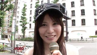 Intense Japanese star Karen Natsuhara enjoys dual penetration euphoria.