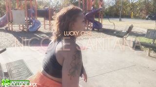 Lucky Gurl Nicole Santana - Playground Car Sex With A Big Booty Black Milf