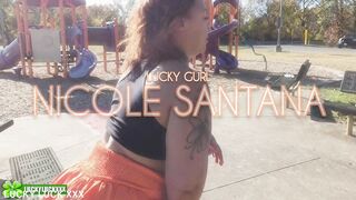 Lucky Gurl Nicole Santana - Playground Car Sex With A Big Booty Black Milf