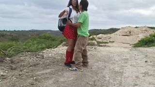 Perverted old peasant finds a beautiful student in uniform in the countryside and seduces her to have sex with her.