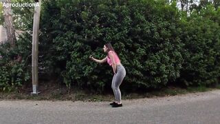 Serina Gomez lost in Holland Wetting Jeans Outdoors - 15 image