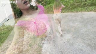 Serina Gomez lost in Holland Wetting Jeans Outdoors - 8 image