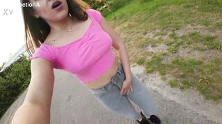 Serina Gomez lost in Holland Wetting Jeans Outdoors - 9 image