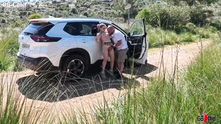 Young sexy girl outdoor fuck with older guy - 11 image