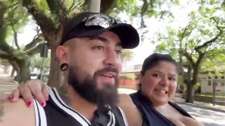 My hottie gave me a blowjob outdoors - Firegreen2