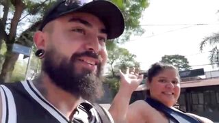 My hottie gave me a blowjob outdoors - Firegreen2