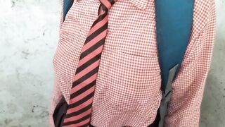 Desi local village teen school girl outdoor sex video, Indian Beautiful village girl MMS - 1 image