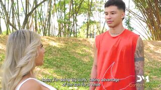 Outdoor sex with my horny neighbor with big tits - Danner Mendez and Naty Delgado - 2 image