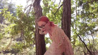 Outdoor sex in the woods with girl I just met - 2 image