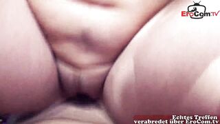 German chubby blonde milf met and directly fucked outdoor - 12 image