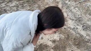 "Nice Outdoor Place For Photoshoot": With My Big Cock in her Mouth. Cumshot. POV - 14 image