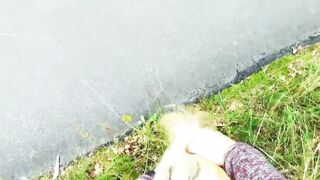 Risky German Outdoor Sex with Hot Blonde Milf - 2 image