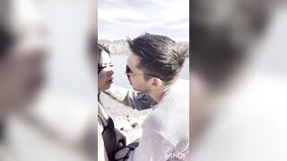 Daykissok & Matykiss at the outdoor lake