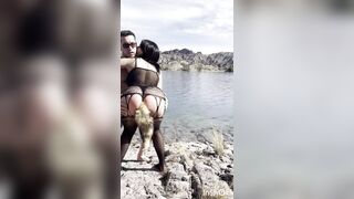 Daykissok & Matykiss at the outdoor lake