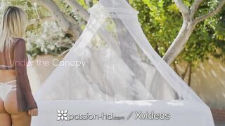 PASSION-HD Outdoor MASSAGE FUCK under the canopy