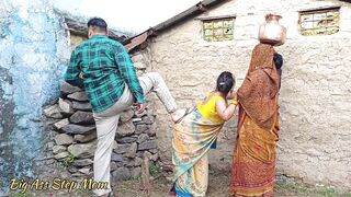 Indian Step Mother-in-law And Step Wife Fucked by Her Step Son in-law - Hindi Clear Audio (Threesome Sex) - 14 image