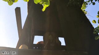 OUTDOOR SEX MADE HIM CUM SO HARD