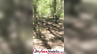 Outdoor fuck with nice French girl Beatrice - MySexMobile - 1 image