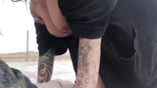 felicity feline outdoor sex and blowjob
