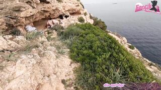 German amateur outdoor threesome POV with two sluts - 7 image