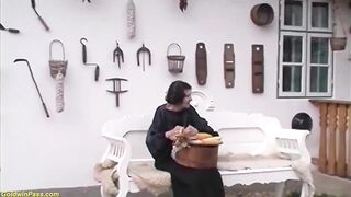 extreme ugly fucks grandson outdoor - 1 image