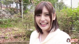 After walking around outdoors with a vibrator the Asian rushes home to get gently fingered