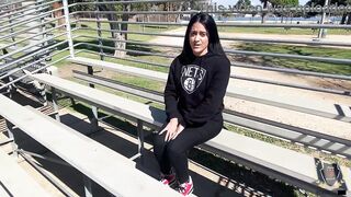 Yolanda Yamz Rome Major Curvy Brunette MILF Outdoor Forest Passion - 6 image