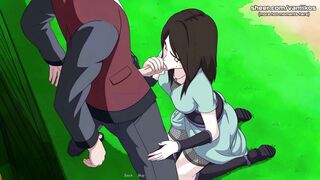 18yo Young Girl With A Perfect Big Ass Gets Her Tight Pussy Fucked Hard And Creampied In Shower | Naruto: Kunoichi Trainer | Naruto Anime Hentai Porn Game - 7 image