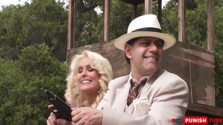 PunishTube - Hot Amber Rayne, Hannah West And Kaci Star In Outdoor Gangbang