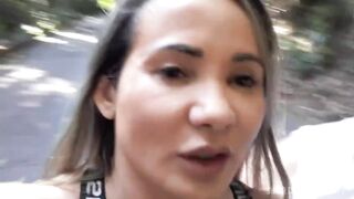 A walk in the forest, outdoor sex.