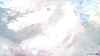 Tall and slim Step-Daughter seduce old Guy to risky Outdoor Fuck at Beach Day and beg for cum in mouth - 3 image