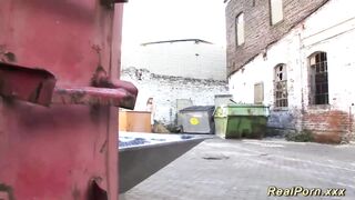 german teen rough outdoor fucked - 1 image