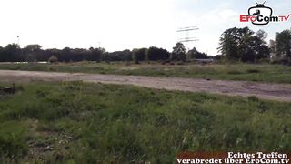 German super skinny college teen at first time Userdate outdoor POV with small tits - 11 image