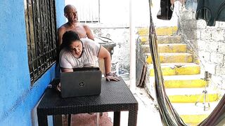 Outdoor sex with my hot, big-assed neighbor - 14 image