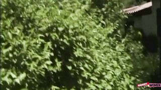 Two hot blonde babes have some pussy clenching outdoor fun