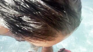 Pool Thong Tease, Inflatable Pool Play and Messy Outdoor Finale - 13 image