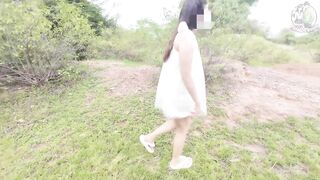 Thai girl walks and masturbates in the forest Thai Outdoor Public - 2 image