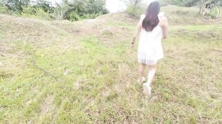 Thai girl walks and masturbates in the forest Thai Outdoor Public - 6 image