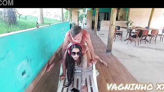 Oil massage anal surprise and anal creampie outdoor Vagninho and Bruna Lopes - 10 image