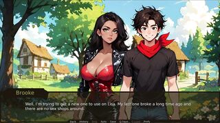 Farmer Kink [ TABOO Hentai Game ] Ep.20 LESBIAN COUPLE using his COCK outdoor !