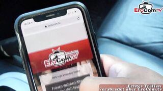 Slim 18yo german Teen pick up at the street for outdoor sex