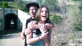 MAMACITAZ - (Evelina Darling, Nikolas) - Real Couple Risky Outdoor Fuck - 2 image