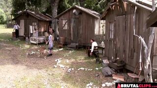 Hot Amber Rayne, Hannah West And Kaci Star In Outdoor Gangbang - 2 image