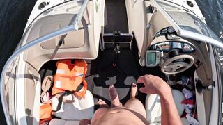 Outdoor risky sex on the boat - 5 image