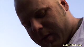 cute german teen outdoor fucked