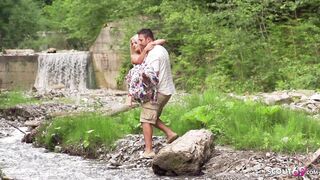 Real German Teen Couple Romantic Outdoor Sex on Holiday - 2 image