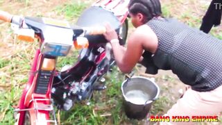 Step mother fucked A ghetto gangster outdoor Hardcore - 6 image