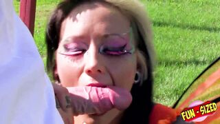 FunSize Teens - A Petite Cosplaying as a Pokemon is Fucked Outdoor - 3 image